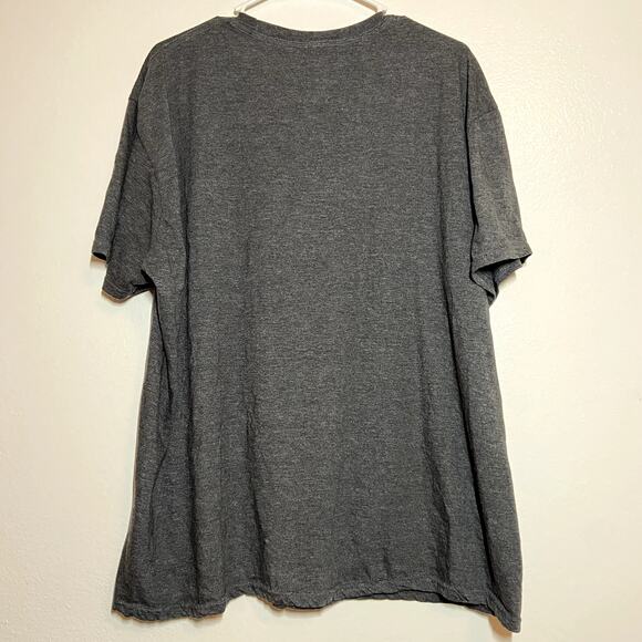 Scooby Doo Crew Neck T-Shirt Scooby Shaggy Laughing Print Short Sleeve Gray XXL - Picture 5 of 5